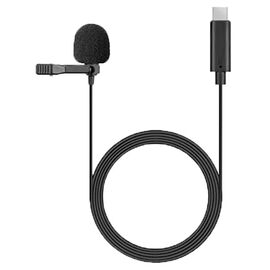  Микрофон CANDC DC-C3, петличный, Type-C, 6 м, черный 