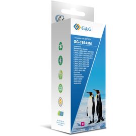  Чернила G&G GG-T6643M пурпурный100мл для Epson L100, L110, L120, L130, L132, L210, L222 