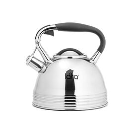  Чайник LARA LR00-67 (зеркальный) 3.0 л, индукционное капсулированное дно, свисток с кноп. механизмом 
