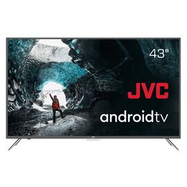  43" Телевизор JVC LT-43M697 черный 1920x1080, Full HD, 60 Гц, Wi-Fi, Smart TV, Android TV 