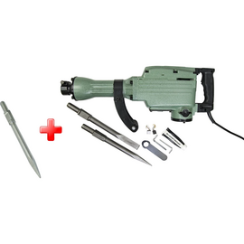  Молоток отбойный Спец МОЭ-1650 (Набор-3802/831001) электрический 230В/50Гц, 1650Вт,2000уд/мин, 45Дж, хвостовик НЕХ30, кабель 4м, кейс+пика 