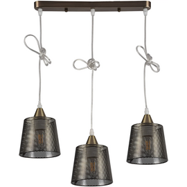  Светильник потолочный HIPER Wink (H229-3) 3х60 Вт, (белый), бронза античная 