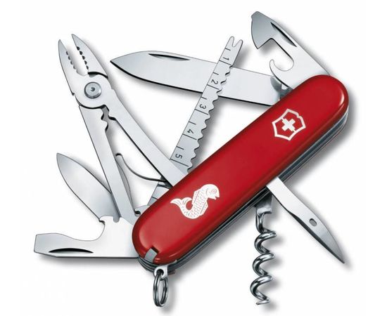  Нож перочинный Victorinox Angler (1.3653.72) 91мм 19функций красный карт.коробка 