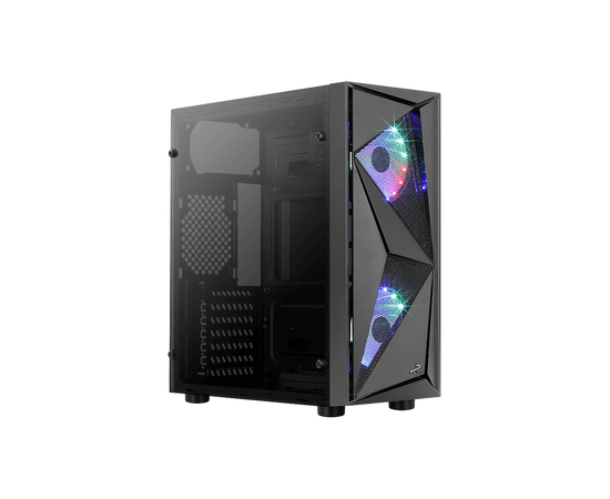  Корпус AeroCool Glider Cosmo (ATX, Glass Window, USB3.0 x1, USB2.0 x2, 120mm FRGB Cosmo Fan x2) 