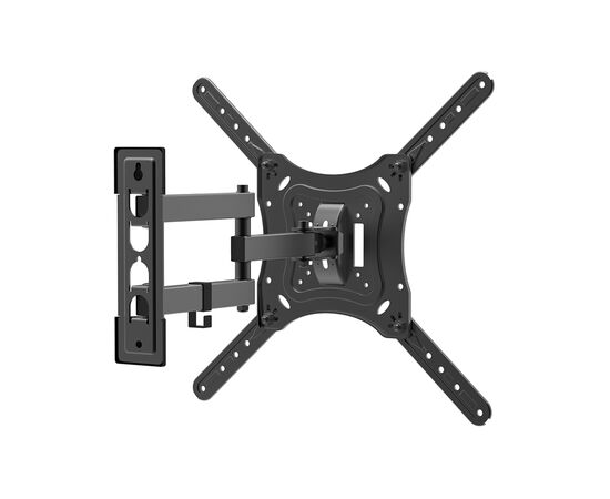  17"-55" Кронштейн HARPER TVFW-55 Наклонно-поворотный Чёрный VESA до 400x400 мм 30 кг, уровень 