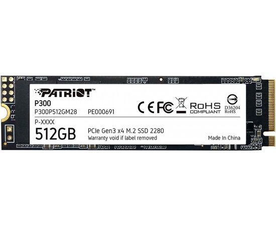  SSD Patriot M.2 512Gb P300 P300P512GM28 