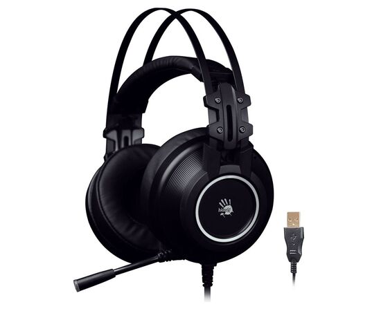  Наушники игровые с микрофоном A4TECH Bloody G528C 1.8м мониторы USB оголовье (G528C) (черный) 