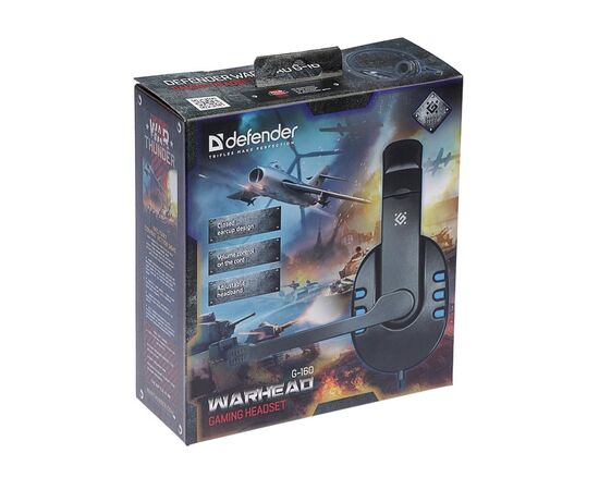  Наушники Defender Gaming Warhead G-160 Black/Blue (64118) 