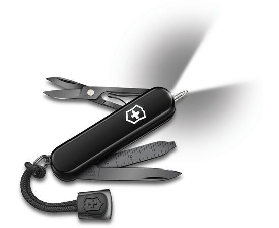  Нож перочинный Victorinox Signature Lite Onyx Black (0.6226.31P) 58мм 8функций черный подар.коробка 
