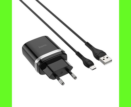  СЗУ HOCO C12Q Smart QC3.0 + Micro (чёрный) 