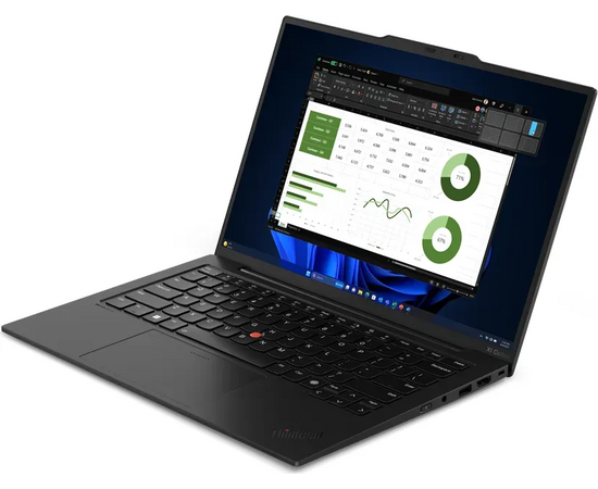  Ультрабук LENOVO ThinkPad X1 Carbon Gen 12 (21KDA04PCD) 14" WUXGA(1920x1200)IPS 400N, Ultra 7 155H, 16GB LPDDR5, 512GB SSD M.2, Intel Arc, KB Eng 