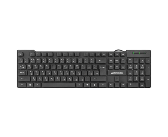  Клавиатура Defender Element HB-190 Black, USB, 104кн, 1.5м 