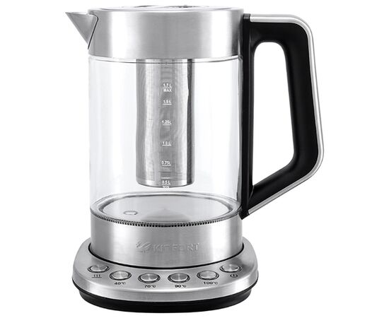  Чайник Kitfort КТ-622 серебристый 