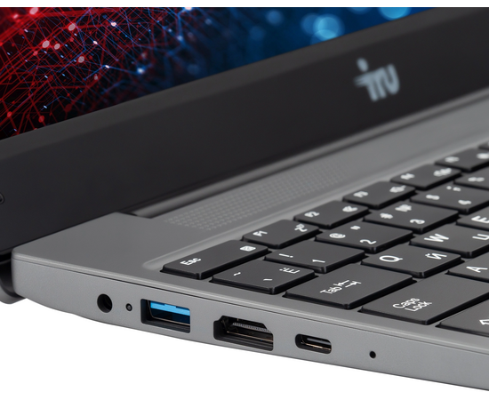  Ноутбук IRU Tactio 14RLH (2084819) Ryzen 5 7430U 32Gb SSD1Tb AMD Radeon Graphics 14" IPS FHD (1920x1080) Windows 11 Pro 64 grey WiFi BT Cam 4000mAh 