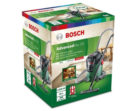  Строительный пылесос Bosch AdvancedVac20 1200Вт зеленый 